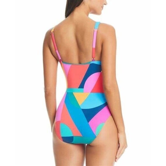 Bleu by Rod Beattie Women's Molded-Cup One-Piece Swimsuit Multicolor Size 10 - Picture 2 of 9